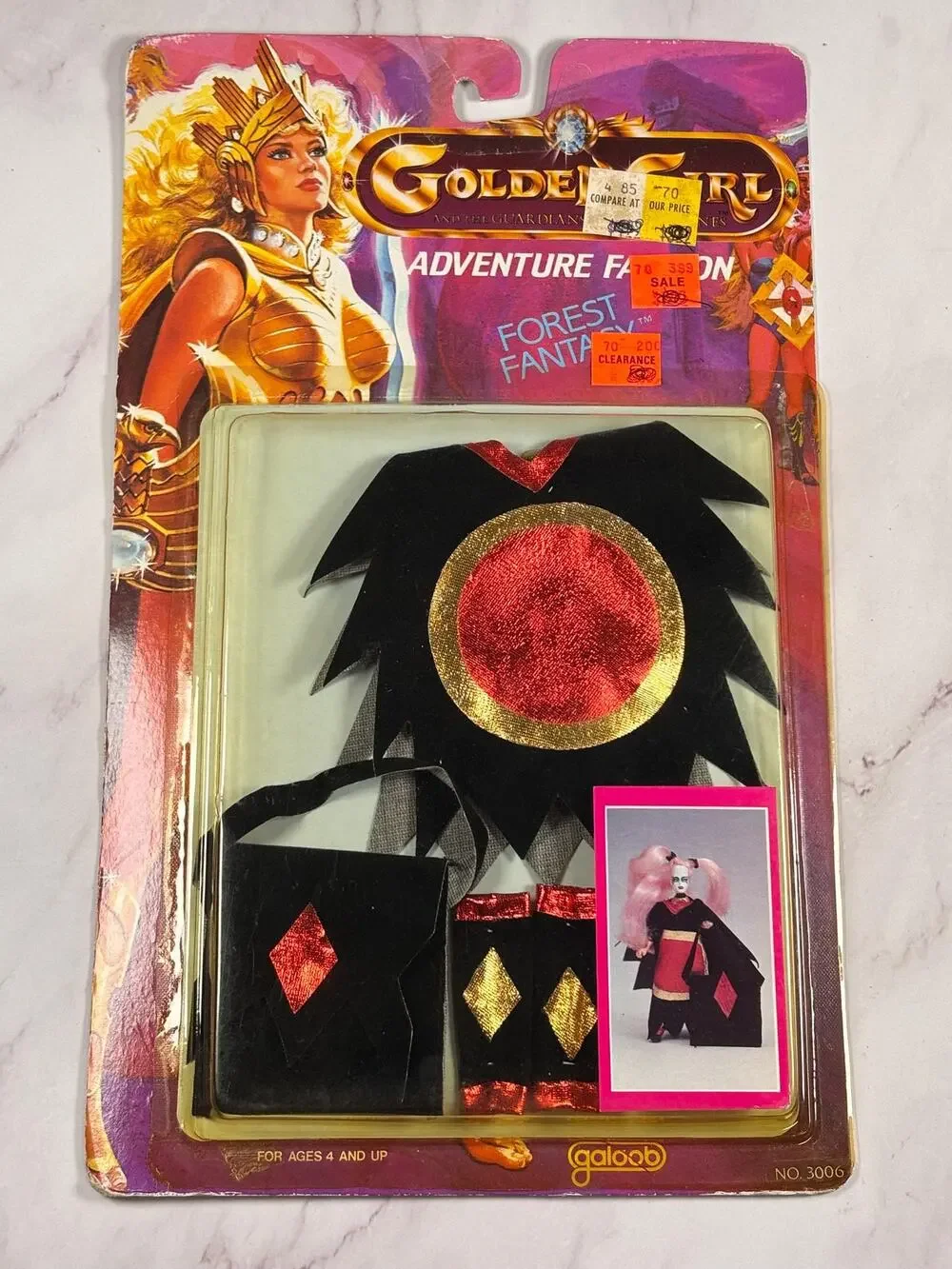 Vintage 1984 GALOOB Golden Girls Adventure Fashion Forest Fantasy Outfits New